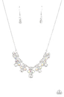 See in a New STARLIGHT White iridescent Necklace Paparazzi Accessories