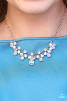 See in a New STARLIGHT White iridescent Necklace Paparazzi Accessories