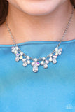 See in a New STARLIGHT White iridescent Necklace Paparazzi Accessories