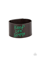 Simply Stunning Green Keep Life Simple Bracelet Paparazzi