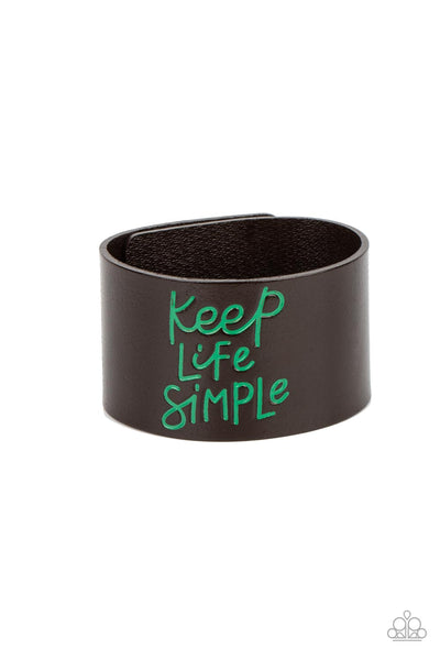 Simply Stunning Green Keep Life Simple Bracelet Paparazzi