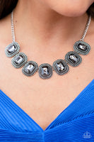 Iced Iron Silver Hematite Necklace Paparazzi Accessories