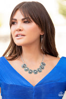 Iced Iron Silver Hematite Necklace Paparazzi Accessories