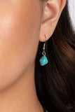 Santa Fe Sweetheart Blue Heart Lanyard Necklace Paparazzi