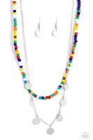 Comet Candy Multi Color Bead Necklace Paparazzi Accessories