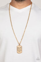Empire State of Mind Gold Rule Buddha Paparazzi Necklace