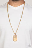 Empire State of Mind Gold Rule Buddha Paparazzi Necklace
