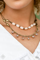 Sheen Season Brass Peach Necklace Paparazzi Accessories