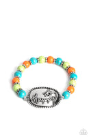 Lively Landscape Multi Stone Happy Bracelet Paparazzi