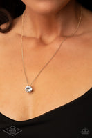 What A Gem Gold LOTP Necklace Paparazzi Accessories Solitaire