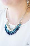 Paparazzi Accessories Run For The HEELS! Blue Pearls Necklace
