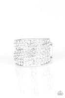 The Millionaires Club Ring White Bling Paparazzi Accessories