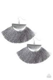 Paparazzi Accessories Fox Trap Silver Hook Fringe Earrings