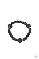 Paparazzi Accessories Bracelet Providence Black Lava rock men’s urban