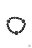 Paparazzi Accessories Bracelet Providence Black Lava rock men’s urban