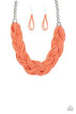 The Great Outback orange Coral Paparazzi Accessories Sead Bead necklace
