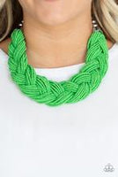 The Great Outback green Paparazzi Accessories Seed Bead necklace