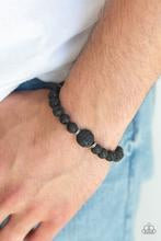 Paparazzi Accessories Bracelet Providence Black Lava rock men’s urban