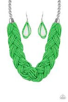 The Great Outback green Paparazzi Accessories Seed Bead necklace