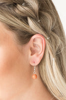 Paparazzi Rural Rustler Orange Necklace Long Stone Silver