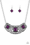 Paparazzi Accessories Feeling Inde-PENDANT Purple Necklace