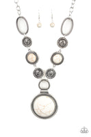 Paparazzi Accessories Sedona Drama White Stone Necklace
