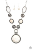 Paparazzi Accessories Sedona Drama White Stone Necklace