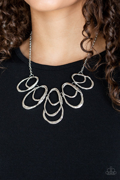 Paparazzi Accessories Terra Storm Silver Necklace