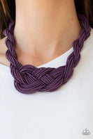 Paparazzi Accessories A Standing Ovation Purple Necklace Seed Beads