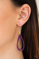 Paparazzi Accessories A Standing Ovation Purple Necklace Seed Beads