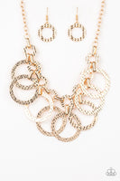 Paparazzi Accessories Jammin' Jungle Gold Necklace Circle