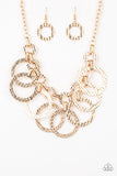 Paparazzi Accessories Jammin' Jungle Gold Necklace Circle