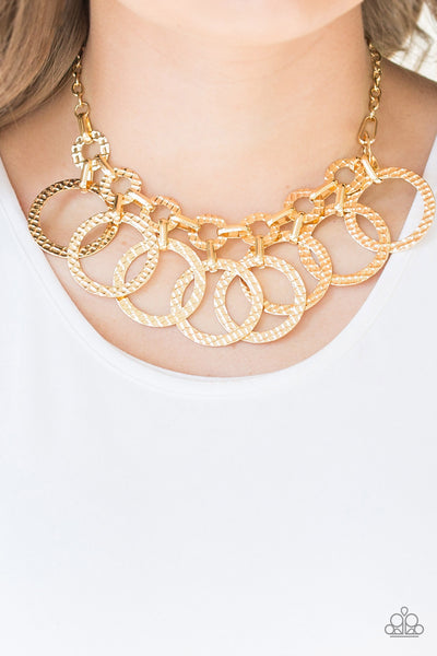 Paparazzi Accessories Jammin' Jungle Gold Necklace Circle