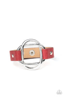 Paparazzi Accessories Nautically Knotted Red Leather Urban Bracelet