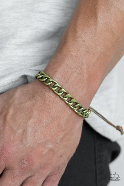 Paparazzi Accessories Rulebreaker Brass Urban Bracelet