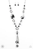 Paparazzi Total Eclipse of the Heart Moon Charm Necklace Silver