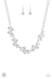 Paparazzi Accessories  Hollywood Hills White Rhinestone Bling Necklace