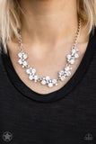 Paparazzi Accessories  Hollywood Hills White Rhinestone Bling Necklace