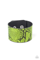 Paparazzi Green Urban Leather Bracelet It's a Jungle Out There