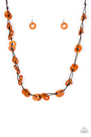 Paparazzi Waikiki Woods Necklace Orange