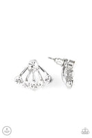 Jeweled Jubilee - Silver Bling Earrings Paparrazi Accessories