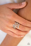 Paparazzi Accessories Leaf it All Behind Silver Ring