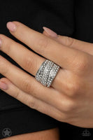 The Millionaires Club Ring White Bling Paparazzi Accessories