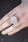 The Millionaires Club Ring White Bling Paparazzi Accessories