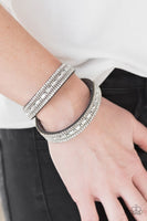 Paparazzi Simmer and Sass Silver Urban Wrap Bracelet