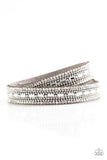 Paparazzi Simmer and Sass Silver Urban Wrap Bracelet