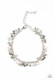 Paparazzi Aquatic Adventure Pink Bracelet Gray Silver