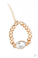 Luxury Lush - Gold Bling Bracelet Paparazzi Accessories
