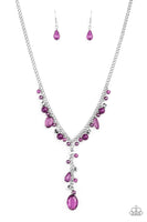 Crystal Couture - Purple necklace Paparrazi Accessories