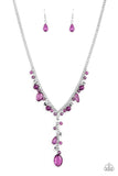 Crystal Couture - Purple necklace Paparrazi Accessories